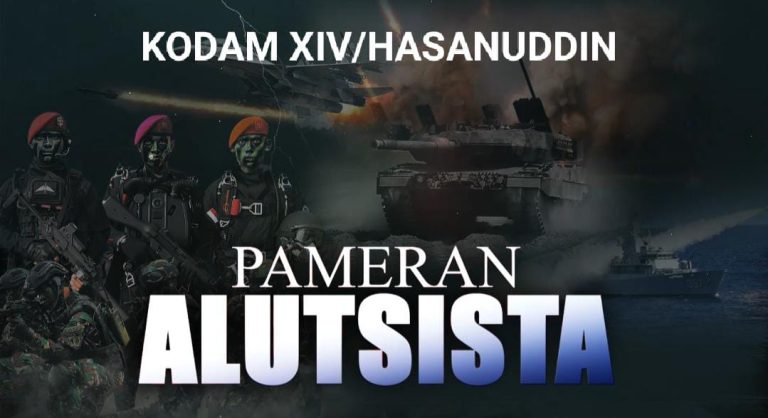 Sambut HUT TNI ke 78, Kodam XIV/Hasanuddin Akan Menggelar Pameran Alutsista di Anjungan Pantai Losari